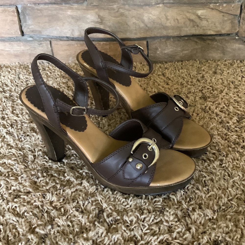 Miss Bison Shakira Coffee Heels 10B